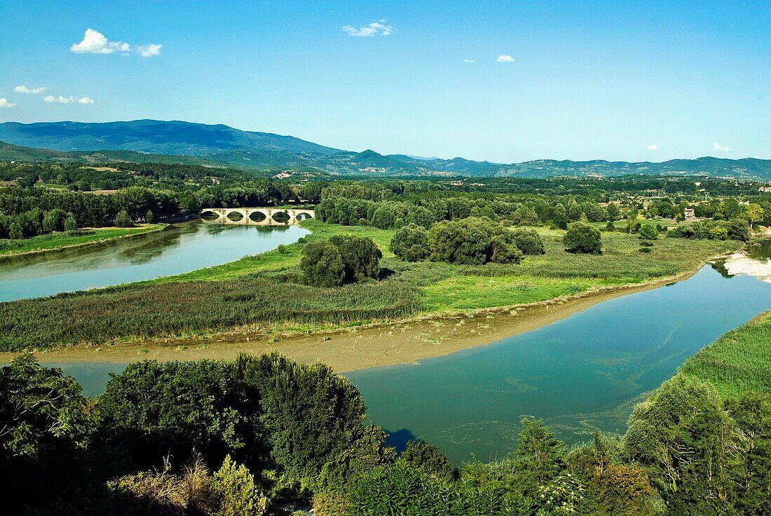 Arno River and Chiana River at Ponte License image 70422001