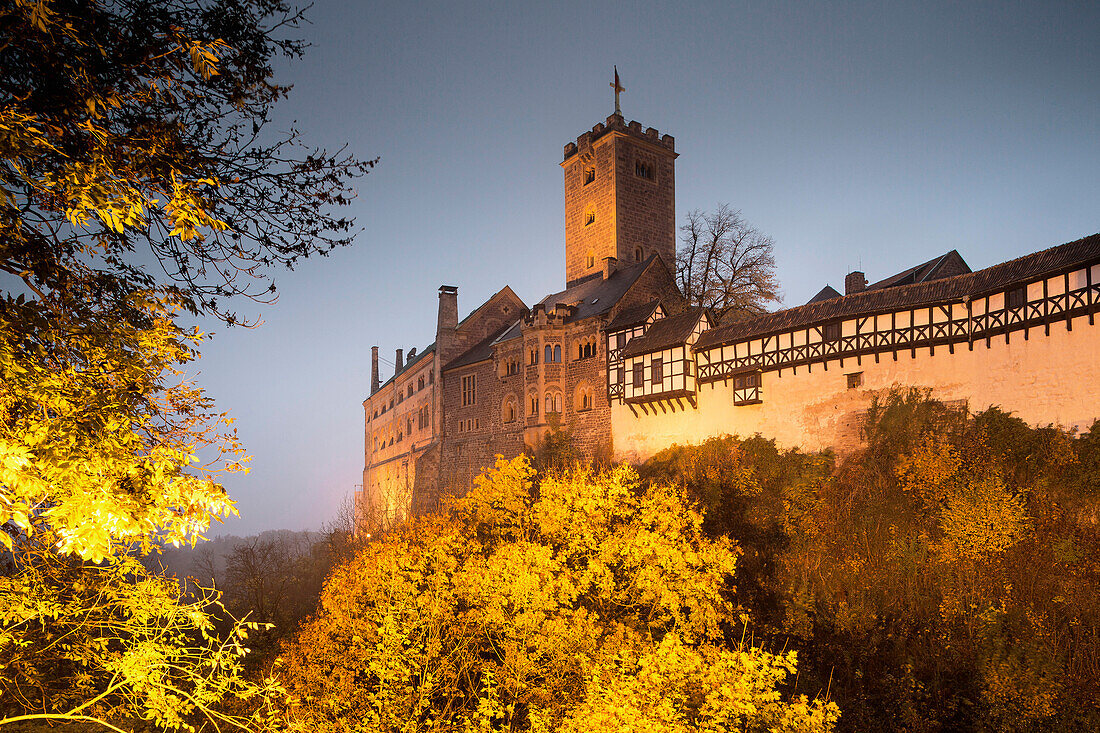 Wartburg Castle. It was during his exile at Wartburg Castle that Martin Luther translated the New Testament into German. In 1999 the site was added to the list of Unesco World Heritage sites, Eisenach, Thuringia, Germany, Europe