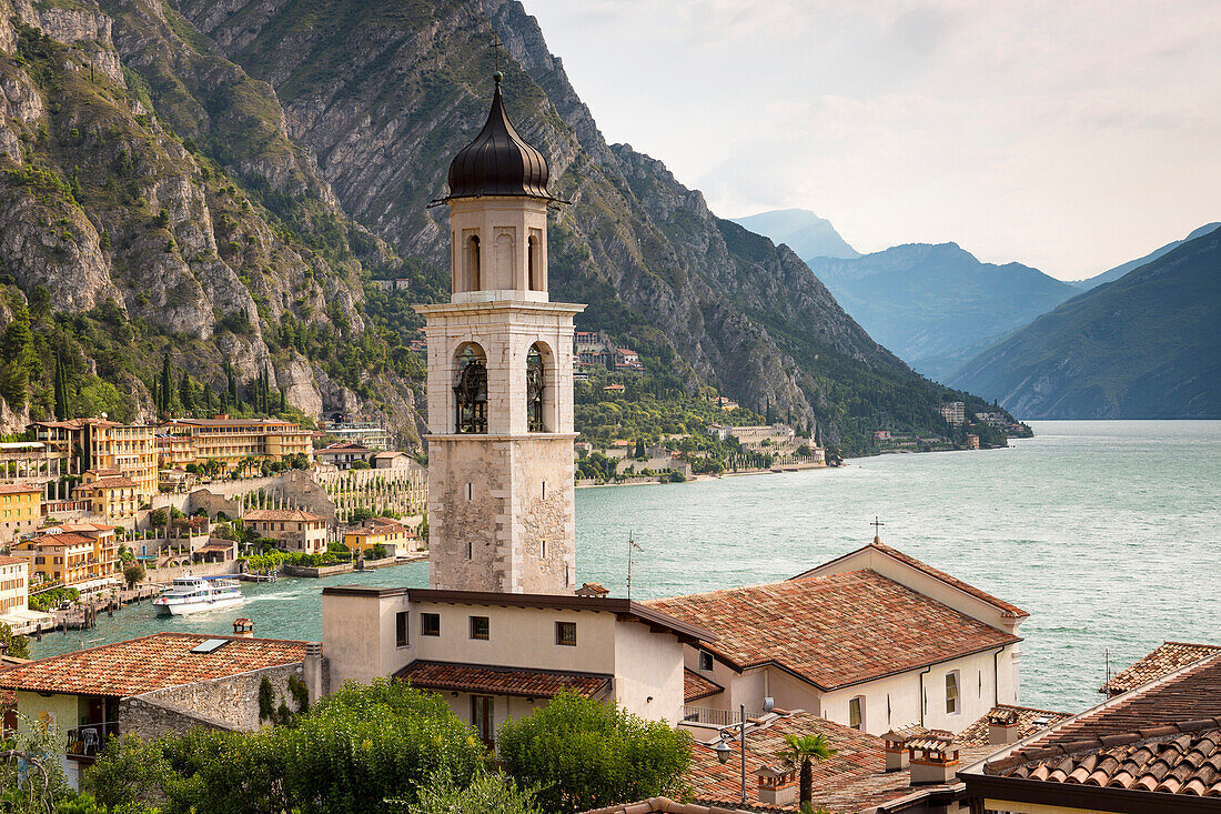 View of Limone sul Garda, Lake Garda, Lombardy, Italy, Europe