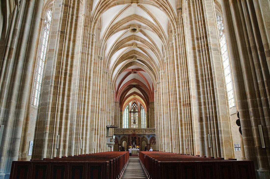 Interior view of Meissen cathedral, Meissen, Saxony, Germany, Europe
