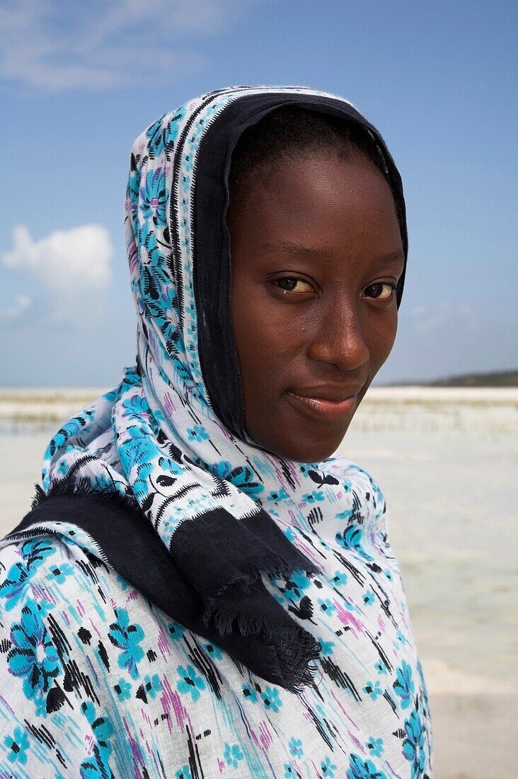 'Seaweed Harvester; Zanzibar, Tanzania'