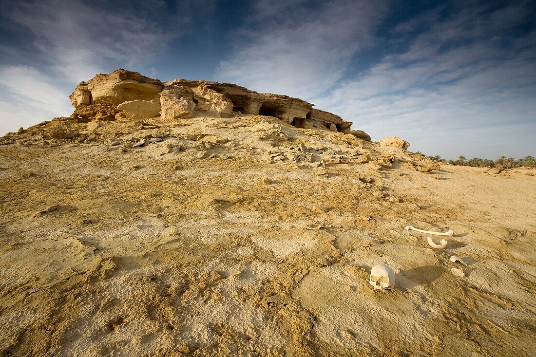 'Tombs In Siwa Oasis, Siwa, Egypt, Africa'