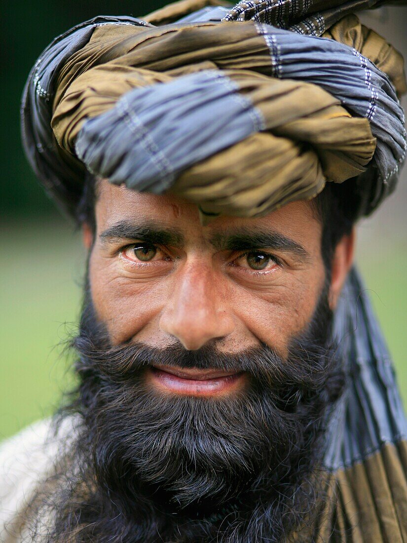 Portrait Of Bearded Man In Turban
