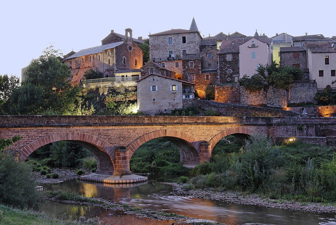 Montlaur village in Aveyron region, France
