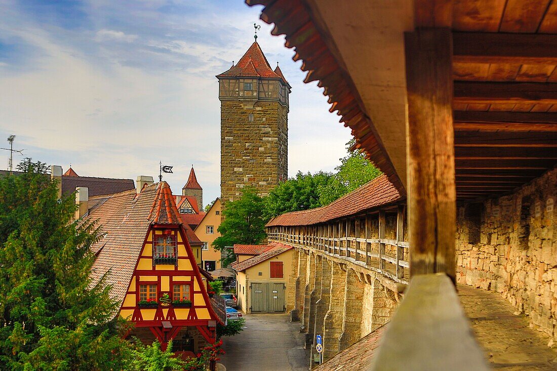 Germany , Rothenburg City (Romantic Road) ,  Alte Schmiede , Medieval City Walls