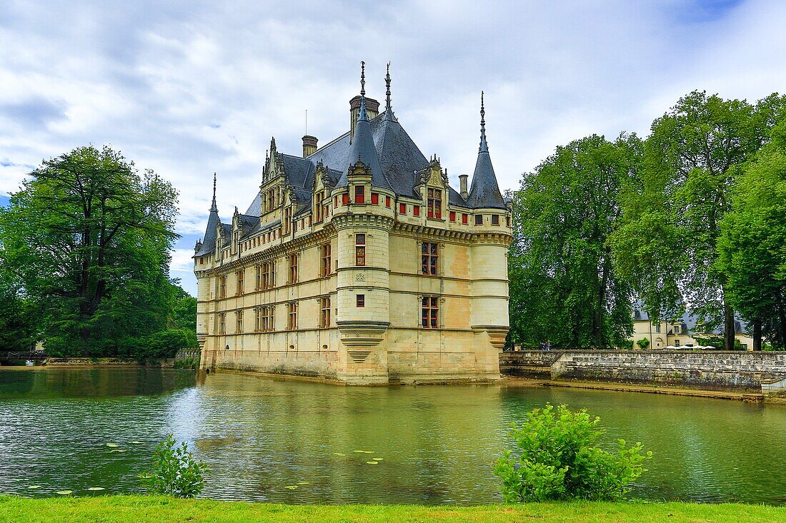 France ,Loire Valley , Azay le Rideau Castle.