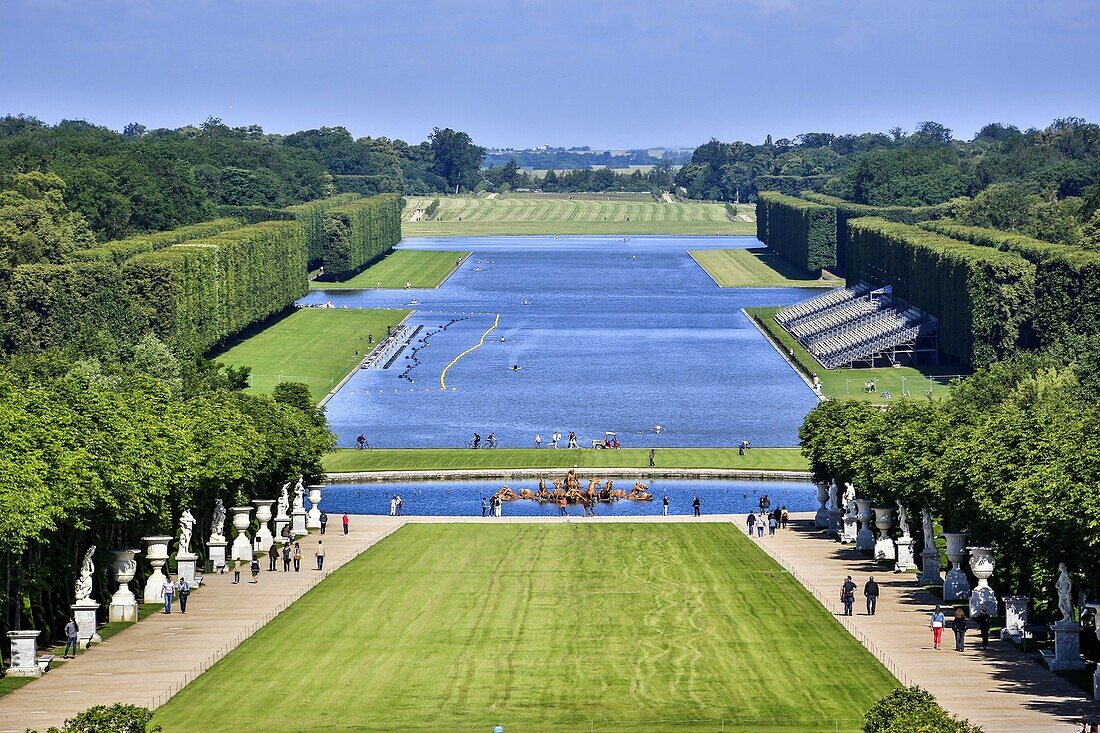 France ,Versailles City, Versailles Castle, (W.H.) , gardens , detail