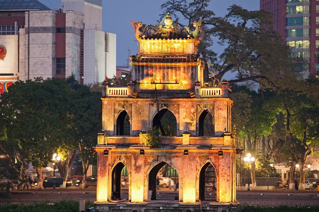 Vietnam,Hanoi,Hoan Kiem Lake,Turtle Pagoda