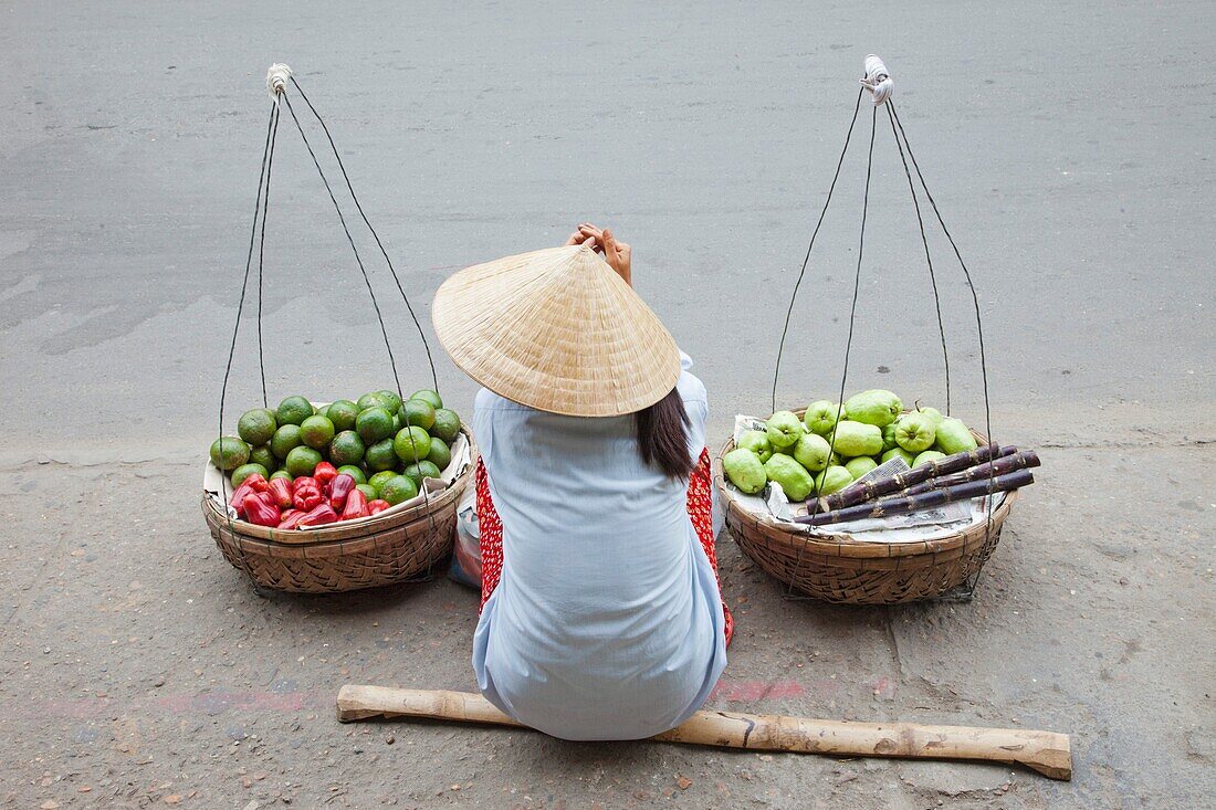 Vietnam,Hoi An,The Old Town,Street Fruit Vendor