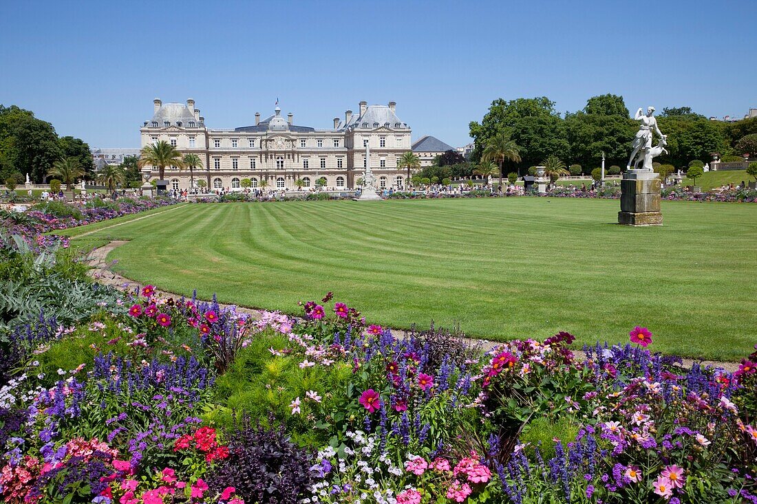 France, Paris, Luxembourg Gardens, Luxembourg Palace, The Senate