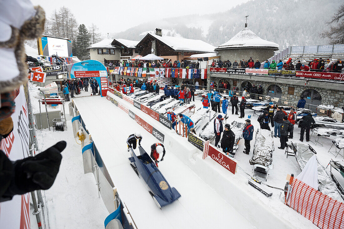 Bobsleigh World Championships 2013, St. Moritz, Engadine valley, Upper Engadin, Canton of Graubuenden, Switzerland