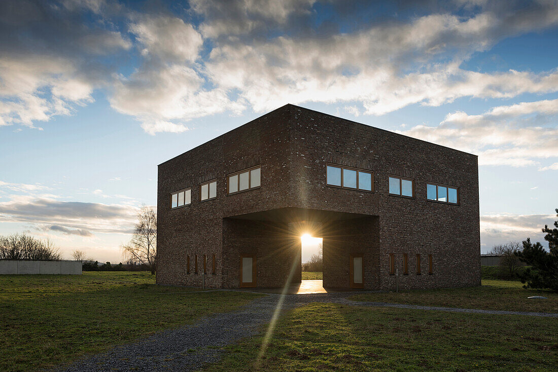 Museum on the grounds of former NATO rocket-base, Langen Foundation,  near Neuss, North Rhine-Westphalia, Germany
