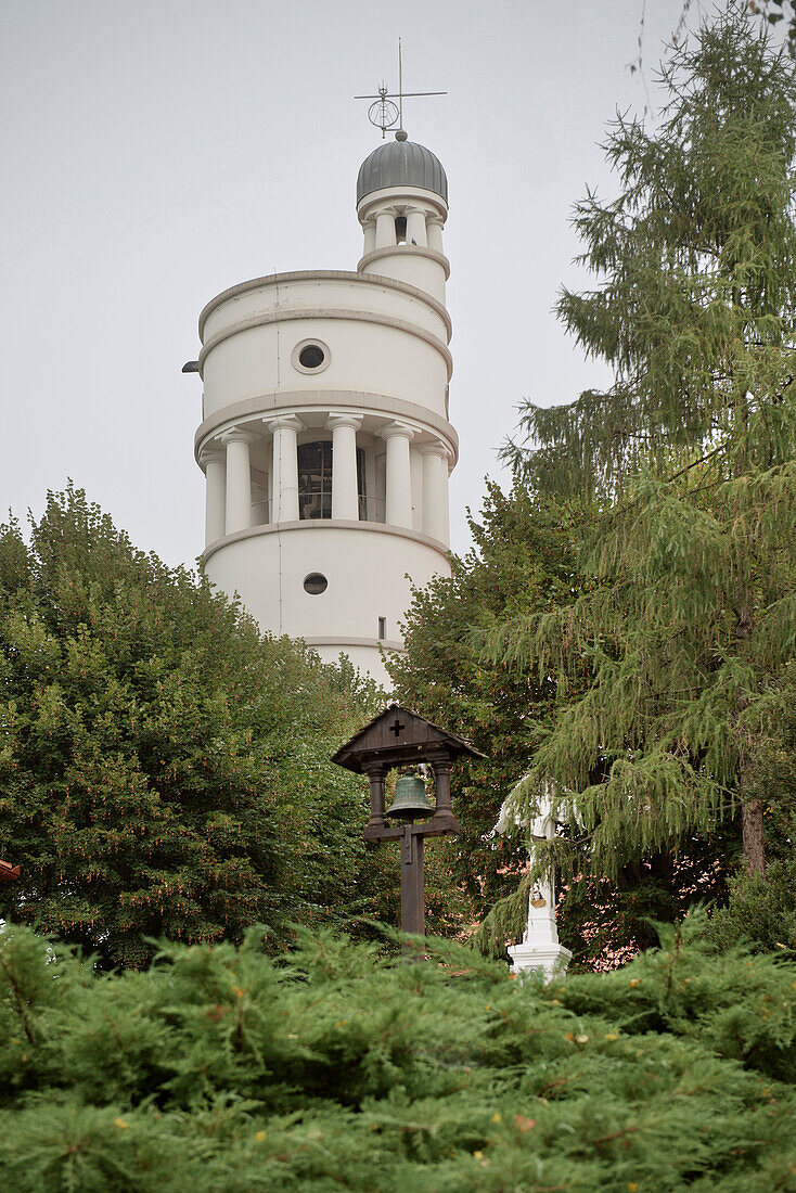 Kirchturm von slowenisches Architekt Joze Plecnik, Bogojina, Prekmurje, Slowenien