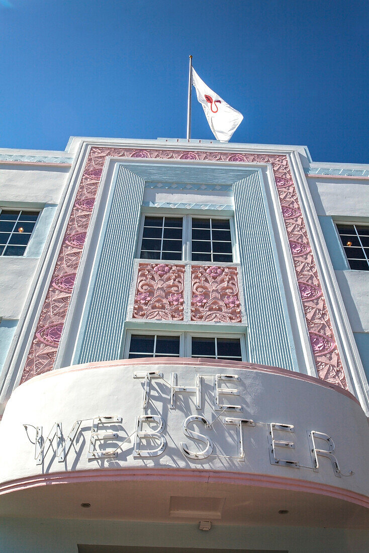 Art Deco hotel The Webster, Collins Avenue, Art Deco District, South Beach, Miami, Florida, USA