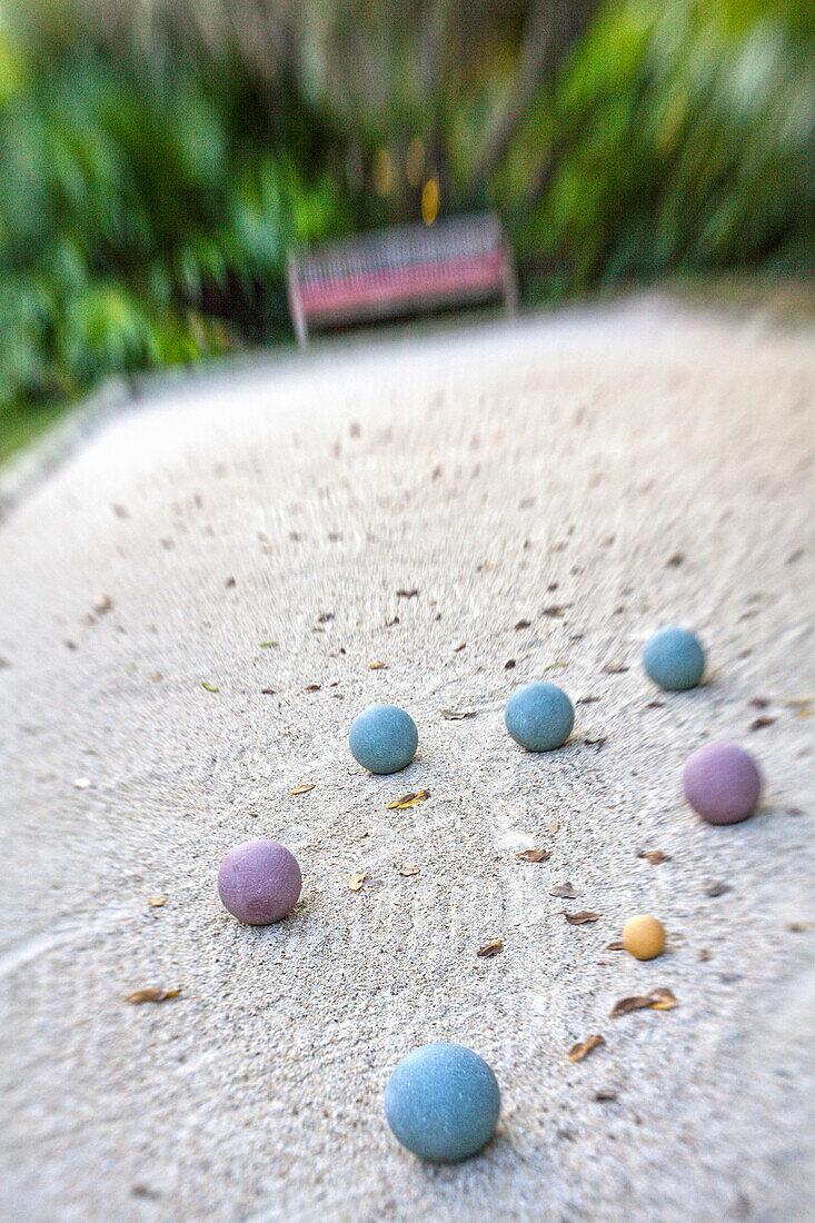 Boule game at Hotel Resort, Islamorada, Florida Keys, Florida, USA