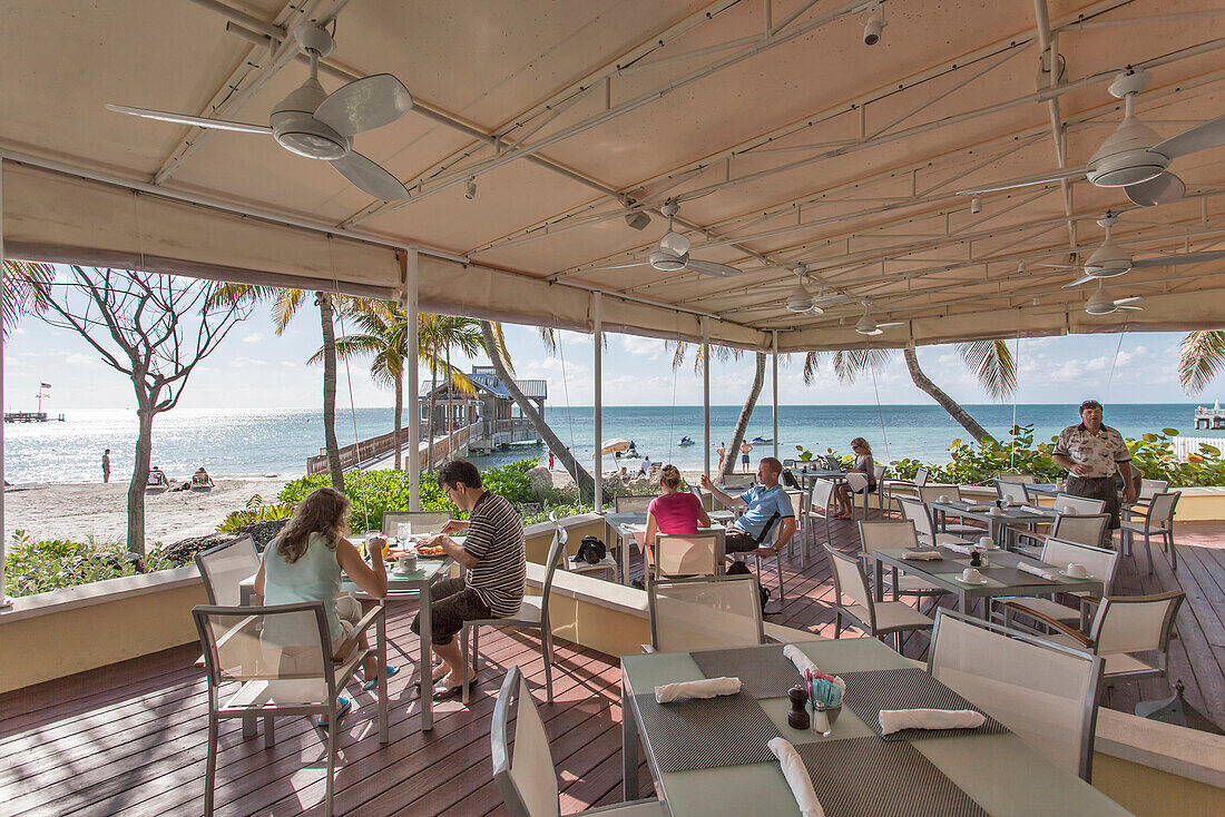 Terrace of Gourmet Restaurant The Strip House, Reach Resort, Key West, Florida Keys, USA