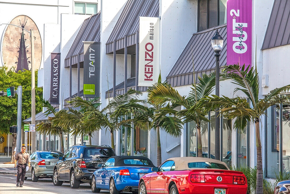 Shops im Design District, Miami, Florida, USA