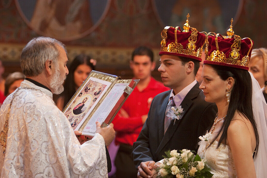 Bulgarian Orthodox Wedding at the Church of St. Nedelya, Sofia, Bulgaria