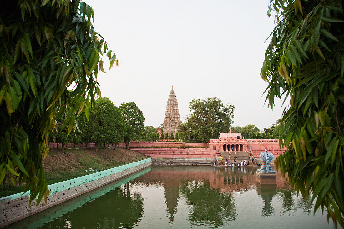 Muchhalinda Pond, Mahabodi Temple, Bodhgaya, Bihar, India