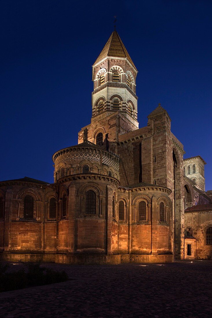 BASILICA OF SAINT JULIEN BRIOUDE HAUTE LOIRE AUVERGNE FRANCE