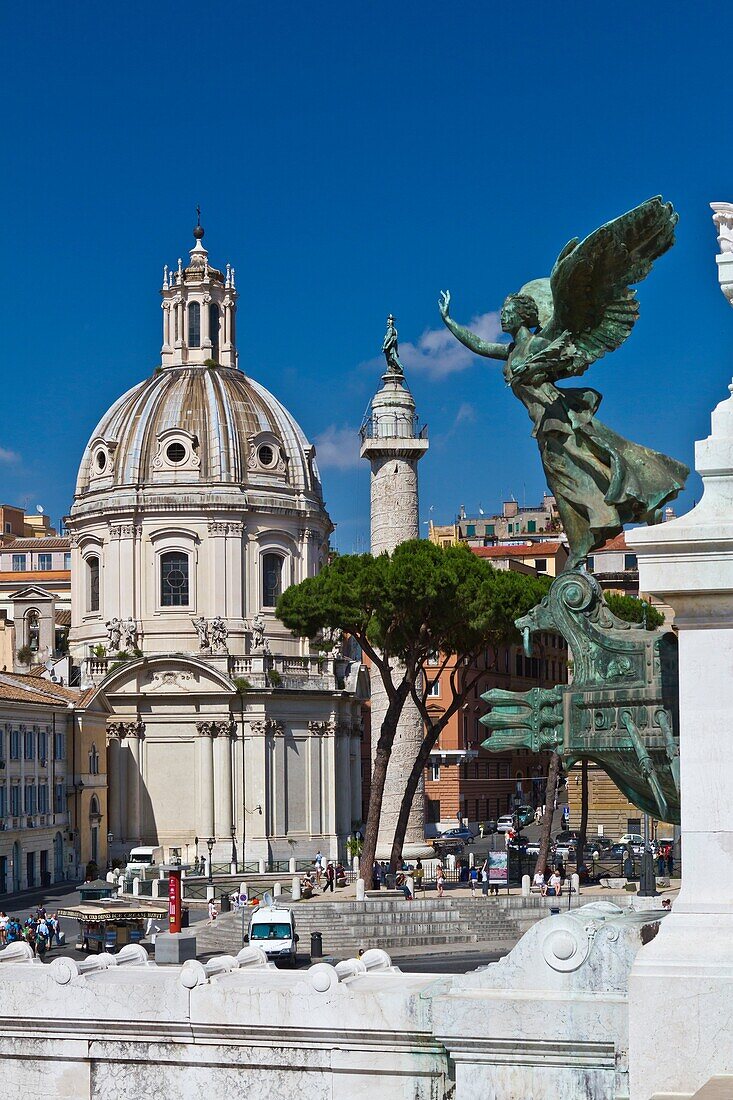 The Victor Emmanuel II monument in Rome, Italy