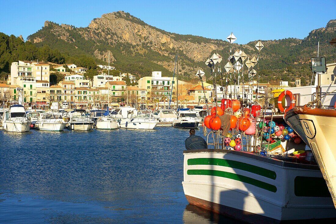 Tramuntana Mallorca Hafen von Soller, Balearische Inseln Spanien