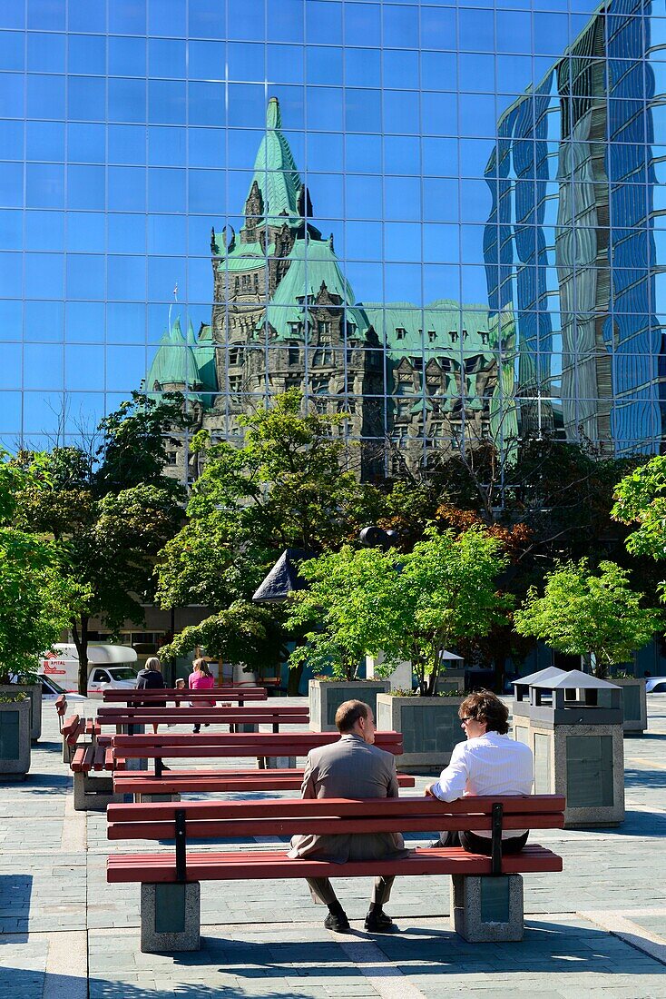 Confereration Edifice Building reflection Ottawa Ontario Canada National Capital City