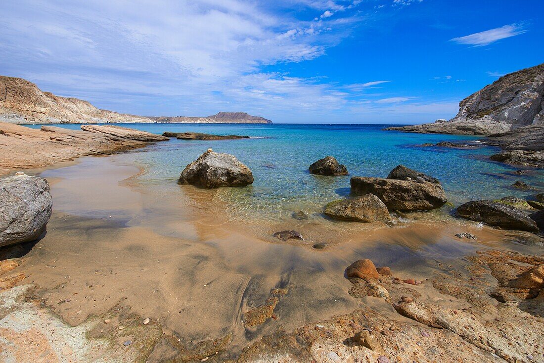 Cabo de Gata, Del Plomo Beach, Cala del Plomo, Cabo de Gata-Nijar Natural Park, Biosphere Reserve, Almeria, Spain, Europe