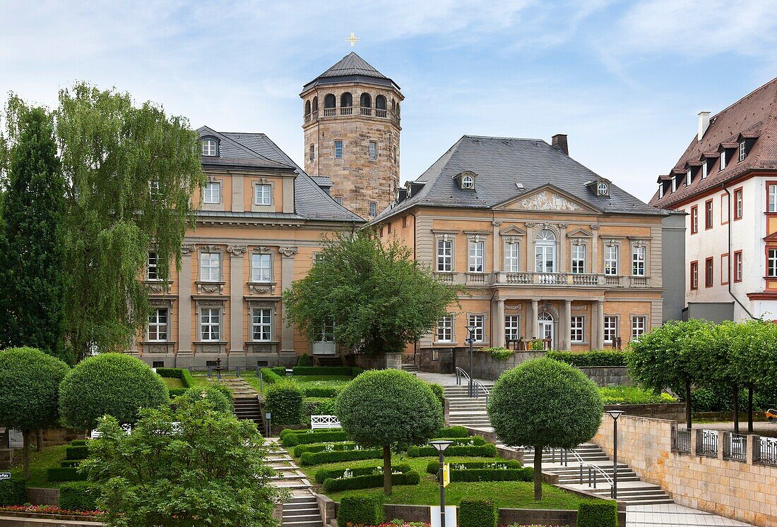 castle church, Rectory and vicarage and nursery school, Bayreuth, Bavaria, Germany
