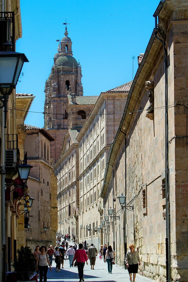Pontifical University and La Clerecía Church of Salamanca, city declarated World Heritage by UNESCO  Castilla y León  Spain