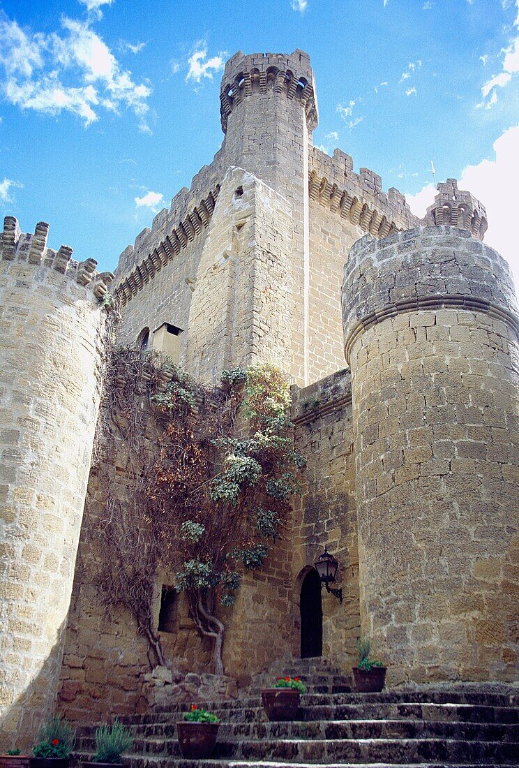 Burg. Sajazarra, Provinz La Rioja, Spanien.