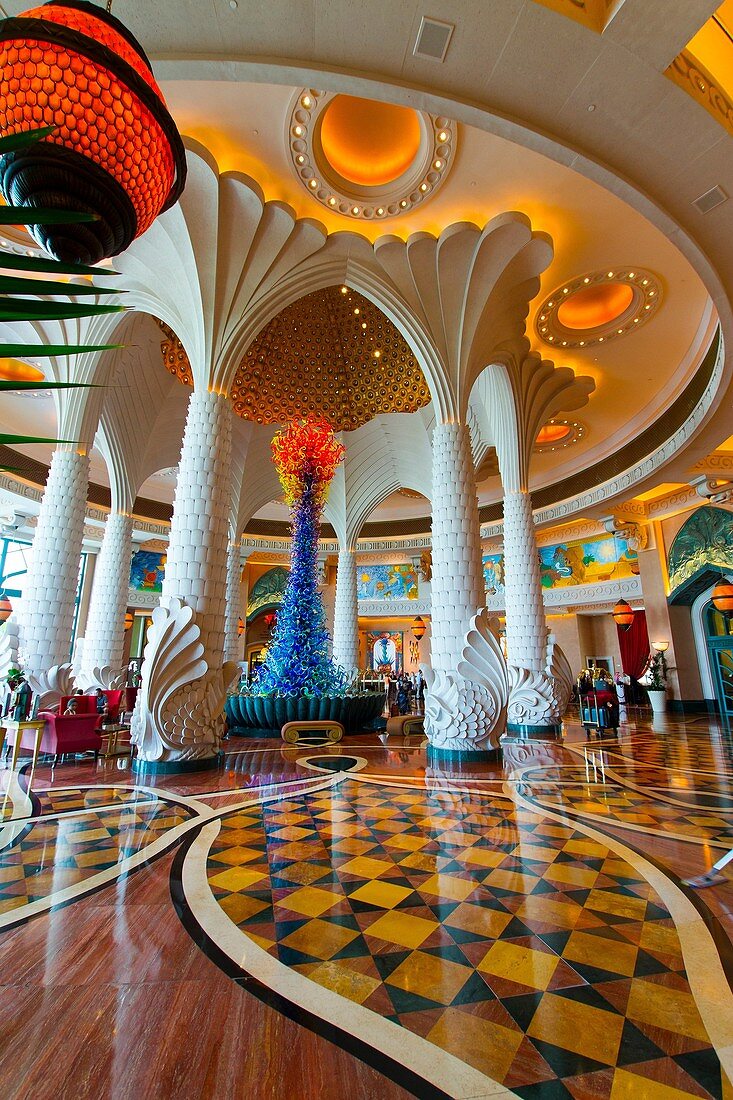 Entrance Hall  Atlantis, The Palm Hotel  Palm Jumeirah  Dubai city  Dubai  United Arab Emirates