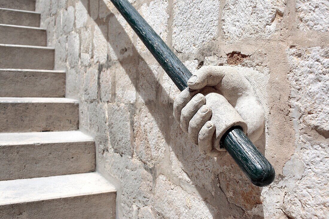 Handrail in Rector´s palace, Dubrovnik, Dalmatia, Croatia