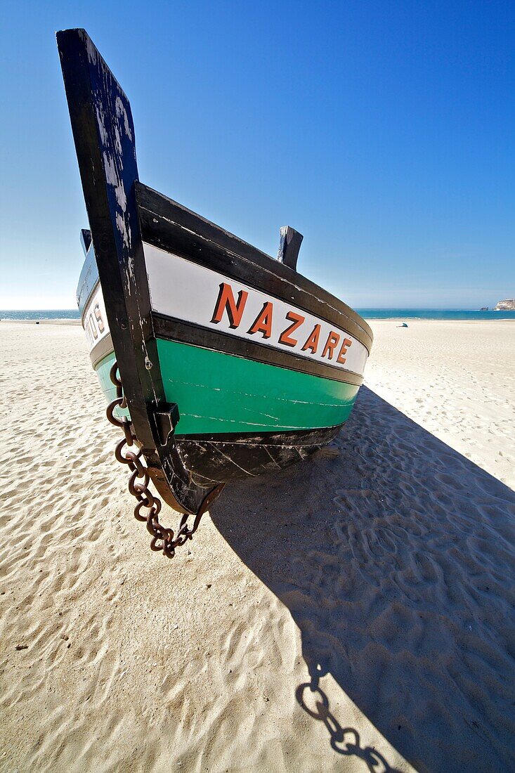 Typical Fishing Boat of the Seaside Village of Nazera