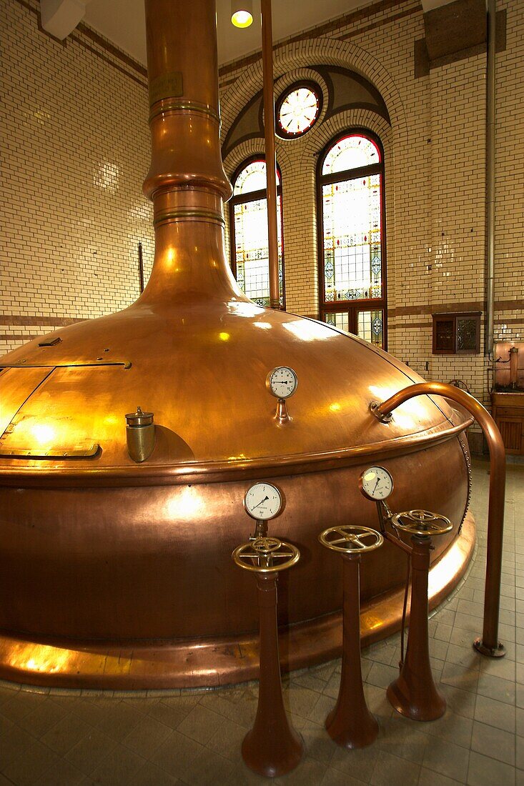 Brewing vat Heineken Experience Amsterdam The Netherlands