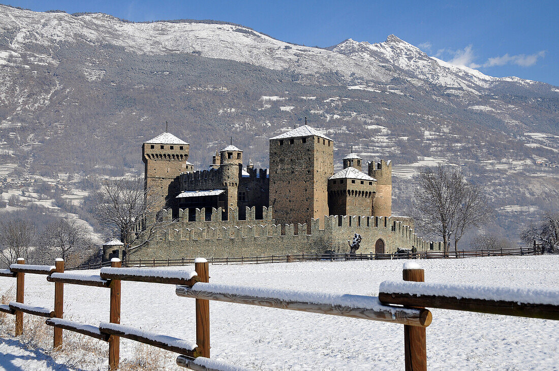 Burg von Fénis, Aostatal, Nord-Italien, Italien