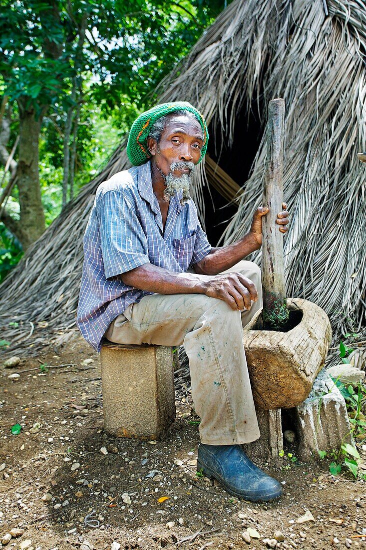 Rastafarian village, Montego Bay, Jamaica, West Indies, Caribbean, Central America.