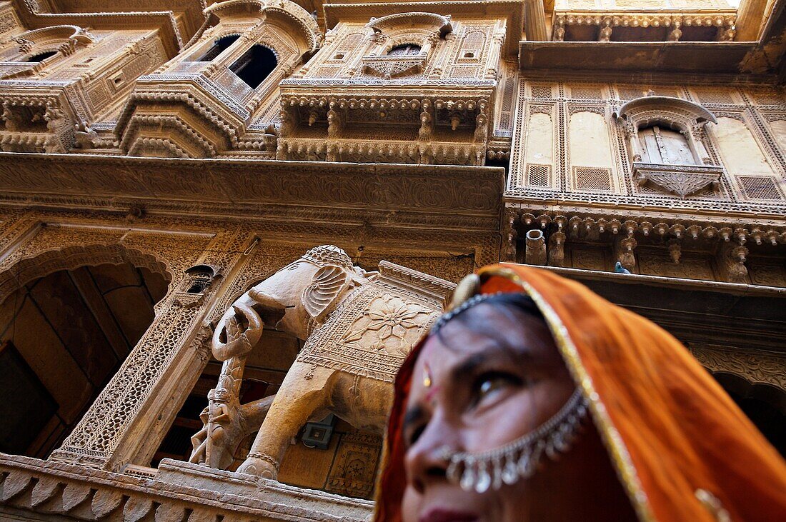 Haveli typical mansion in Jaisalmer  Rajasthan  India.