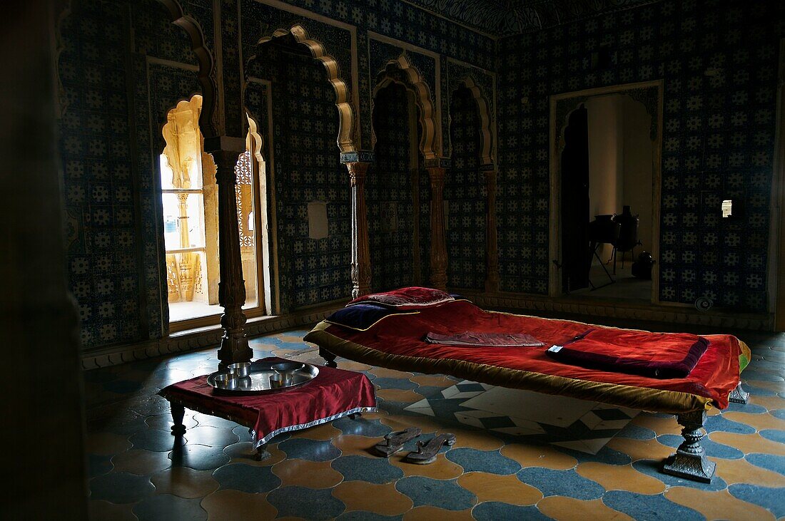 Former maharadja´s palace inside the Fort  Jaisalmer  Rajasthan  India.