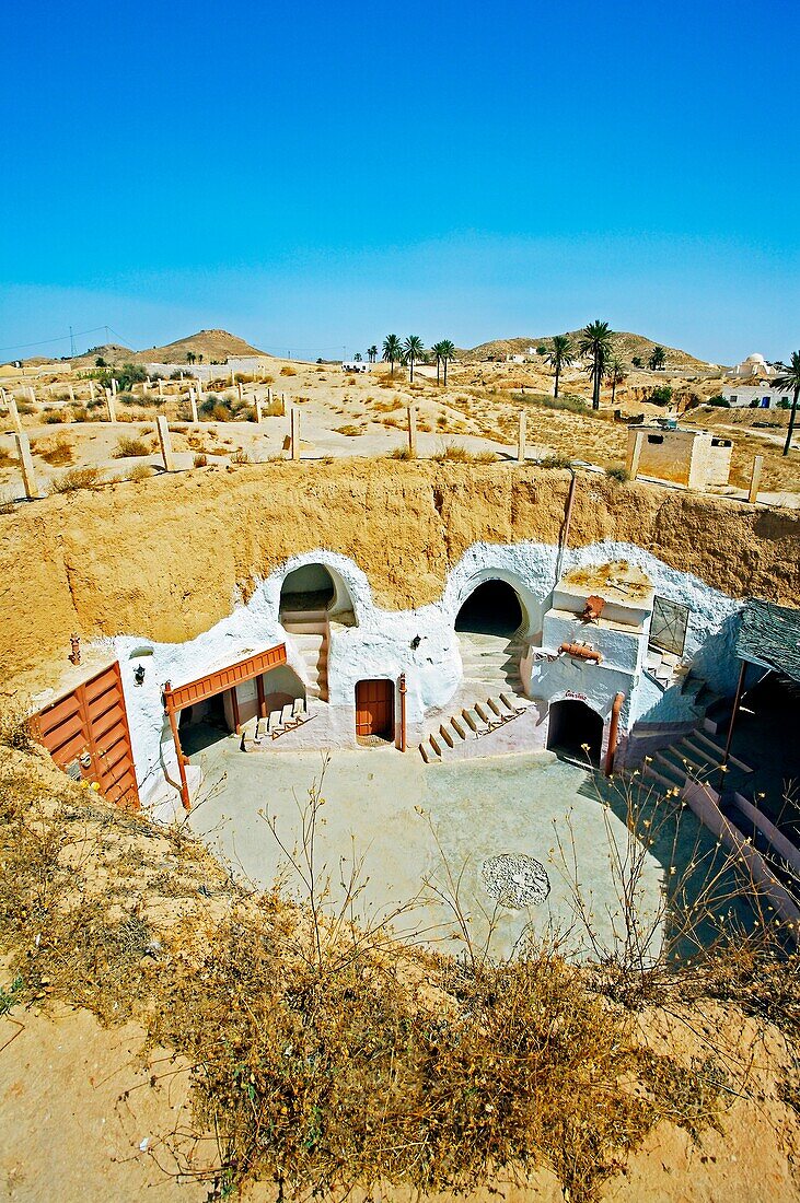 Sidi Driss Hotel, Matmata, Berber troglodyte settlement  Tunisia.