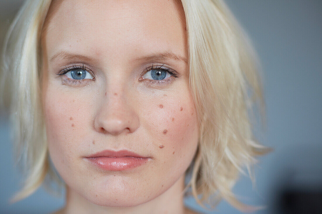 Close up of woman’s face