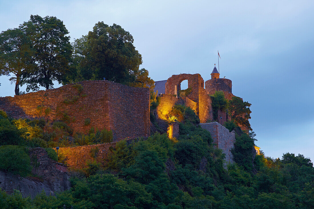 Castle of Saarburg on river Saar, Rhineland-Palatinate, Germany, Europe
