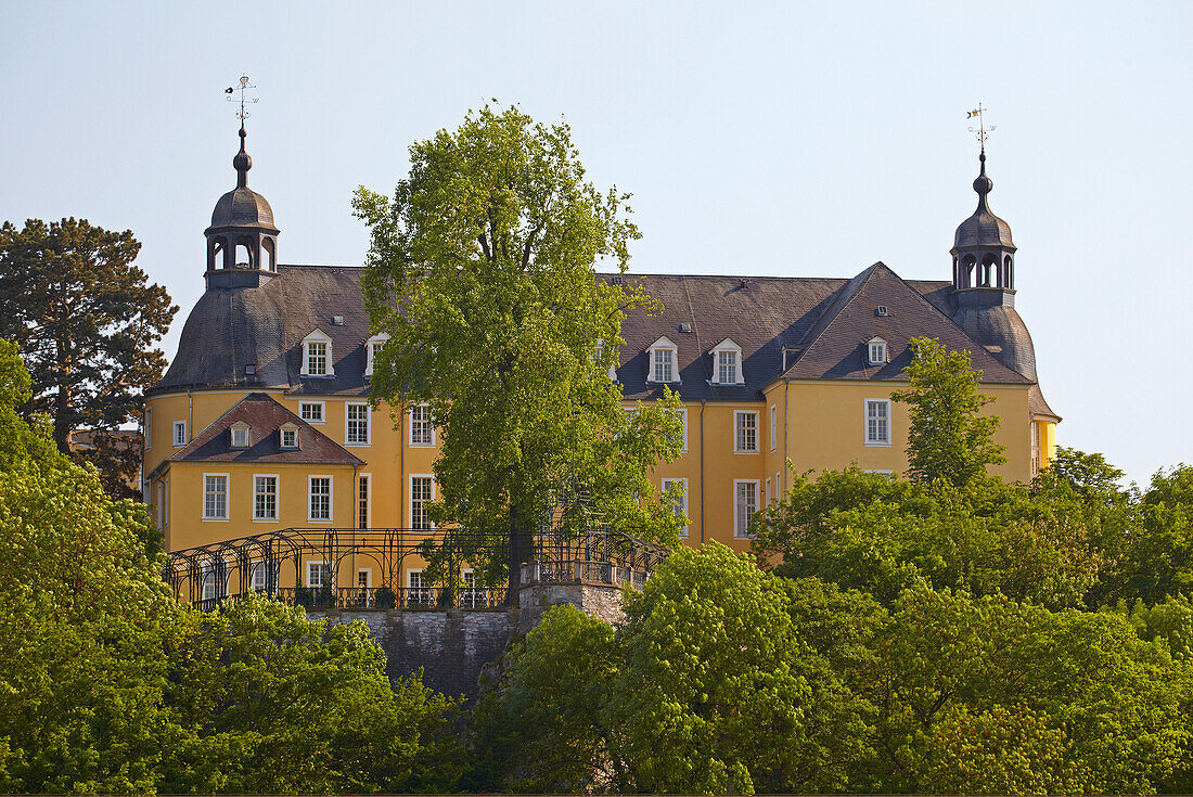 Oranienstein castle near Diez, Westerwald, Rhineland-Palatinate, Germany, Europe