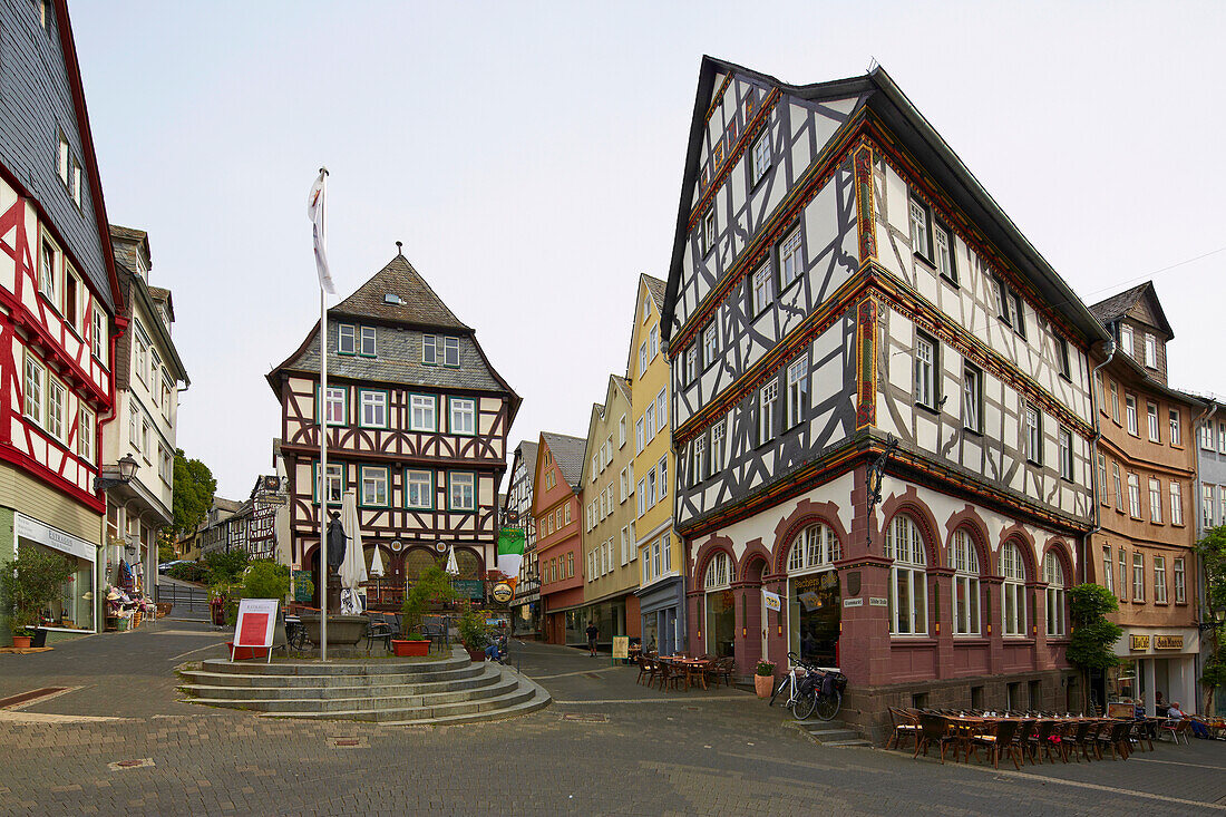 Eisenmarkt, Altstadt, Wetzlar, Lahn, Westerwald, Hessen, Deutschland, Europa