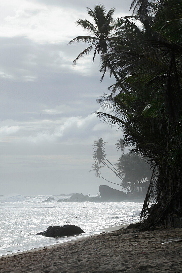 Beach of Unawatuna, Galle District, Southern Province, Sri Lanka