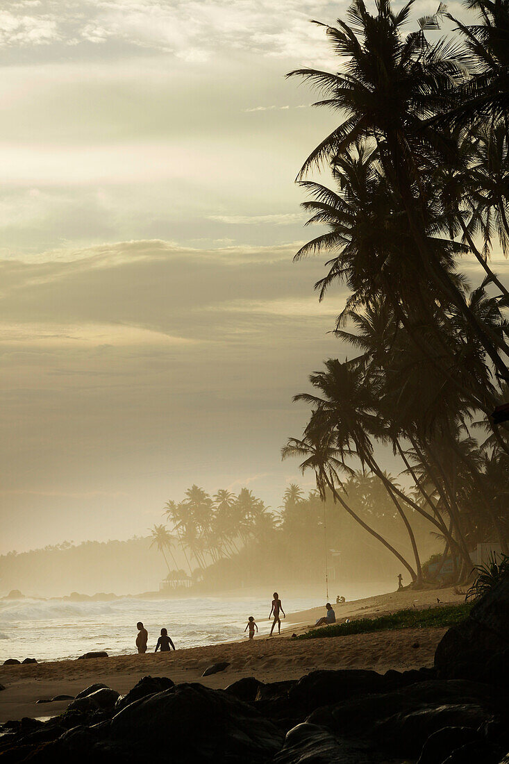 Beach of Unawatuna, Galle District, Southern Province, Sri Lanka