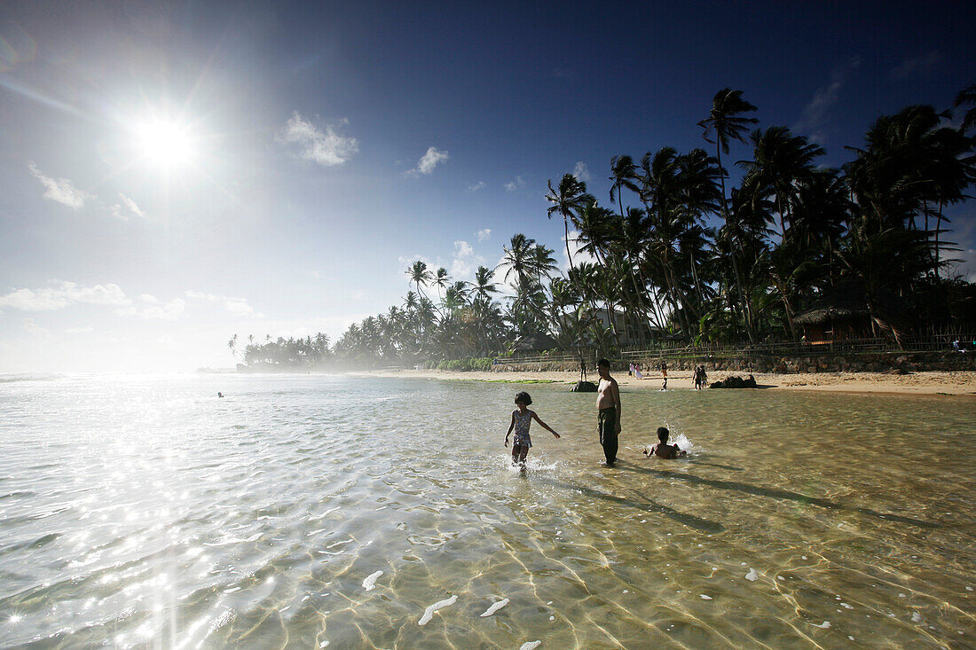 Beach of Unawatuna, Southern Province, Sri Lanka