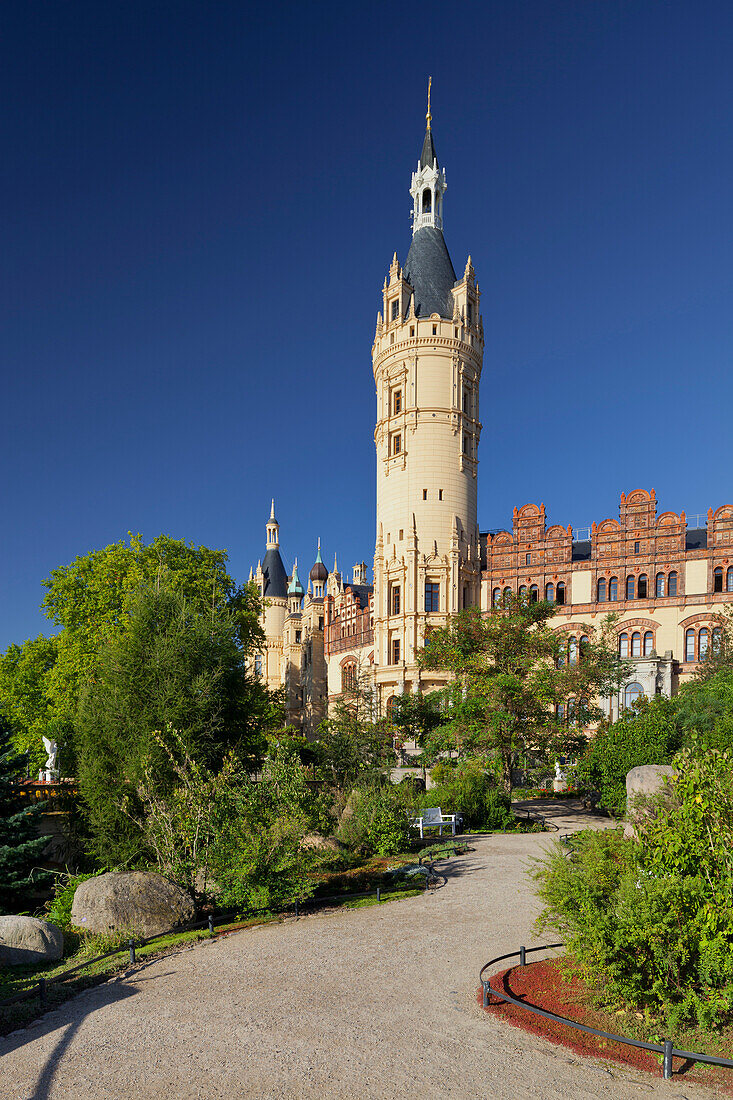 Schweriner Schloss, Terrakottaplatten, Schwerin, Mecklenburg-Vorpommern, Deutschland