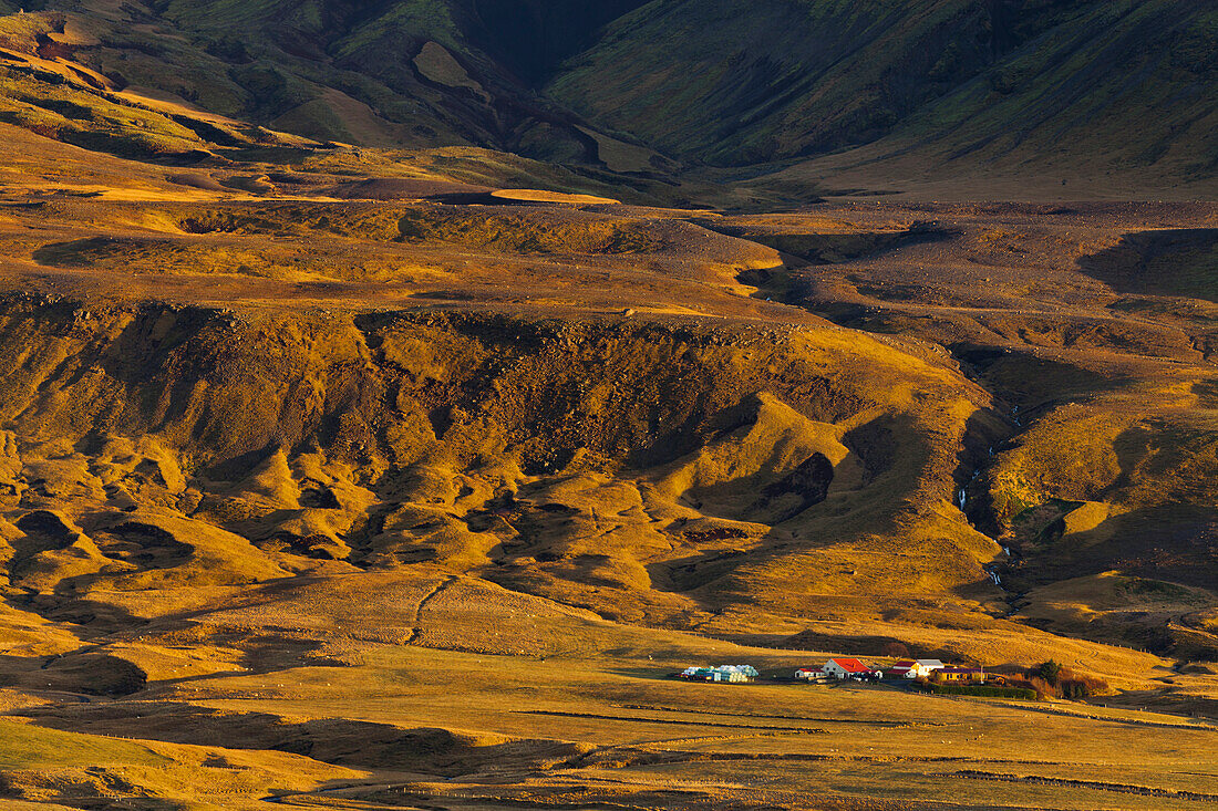 Gehöfte bei Stóriodalur, Südisland, Island