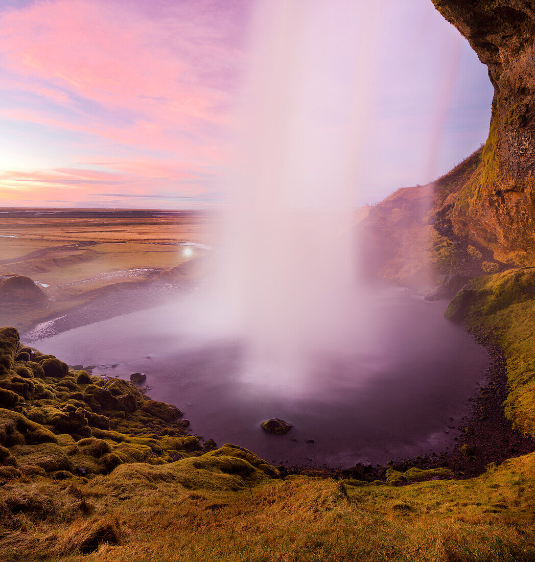 Seljalandsfoss waterfall, South Iceland, Iceland